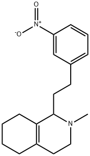 2-Methyl-1-(3-nitrophenethyl)-1,2,3,4,5,6,7,8-octahydroisoquinoline 结构式