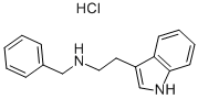 N-(フェニルメチル)-1H-インドール-3-エタンアミン・塩酸塩 化学構造式
