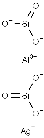 Silicic acid, aluminum silver salt Structure