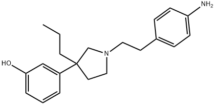 3-[1-(4-Aminophenethyl)-3-propyl-3-pyrrolidinyl]phenol Structure