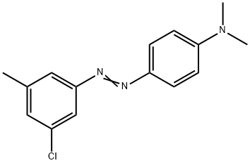 p-[(3-クロロ-p-トリル)アゾ]-N,N-ジメチルアニリン 化学構造式