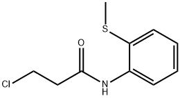 3-CHLORO-N-[2-(METHYLTHIO)PHENYL]PROPANAMIDE Structure