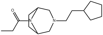 3-(2-Cyclopentylethyl)-8-propionyl-3,8-diazabicyclo[3.2.1]octane|