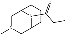 3-メチル-9-プロピオニル-3,9-ジアザビシクロ[3.3.1]ノナン 化学構造式