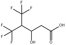 3-ヒドロキシ-5,5,5-トリフルオロ-4-(トリフルオロメチル)吉草酸 化学構造式
