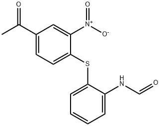 2-니트로-4-아세틸페닐(2-포르밀아미노페닐)황화물
