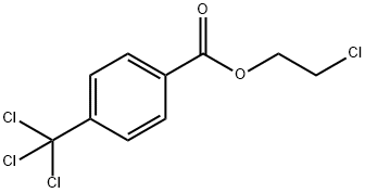 4-(Trichloromethyl)benzoic acid 2-chloroethyl ester Structure