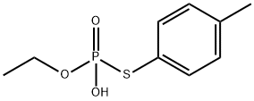 Thiophosphoric acid hydrogen O-ethyl S-(p-tolyl) ester 结构式