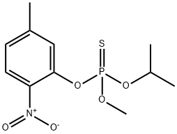 Thiophosphoric acid O-isopropyl O-methyl O-(6-nitro-3-methylphenyl) ester Structure