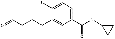 Benzamide, N-cyclopropyl-4-fluoro-3-(4-oxobutyl)- (9CI) Structure