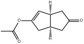 2(1H)-Pentalenone,5-(acetyloxy)-3,3a,4,6a-tetrahydro-,(3aR,6aS)-(9CI) Struktur