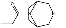 3-Methyl-8-propionyl-3,8-diazabicyclo[3.2.1]octane,63990-41-0,结构式