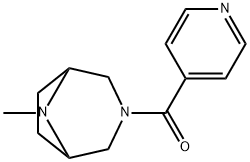 3-Isonicotinoyl-8-methyl-3,8-diazabicyclo[3.2.1]octane Structure
