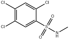 N-メチル-2,4,5-トリクロロベンゼンスルホンアミド 化学構造式