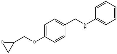 4-[(オキシラン-2-イル)メトキシ]-N-フェニルベンゼンメタンアミン 化学構造式
