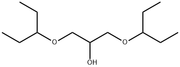 1,3-ビス(1-エチルプロポキシ)-2-プロパノール 化学構造式