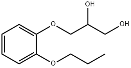 3-(2-プロポキシフェノキシ)プロパン-1,2-ジオール 化学構造式