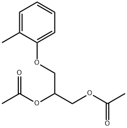 3-(o-Tolyloxy)-1,2-propanediol diacetate Structure