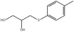 3-(p-トリルチオ)-1,2-プロパンジオール 化学構造式