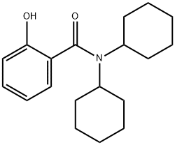 N,N-ジシクロヘキシルサリチルアミド 化学構造式
