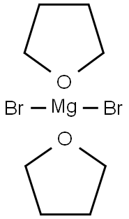 Magnesium bromide tetrahydrofuran complex 化学構造式