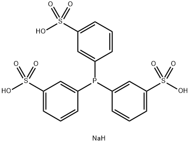 三苯基膦三间磺酸钠盐, 63995-70-0, 结构式