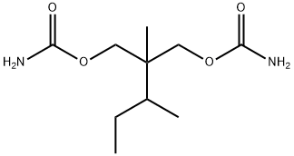 2-METHYL-2-(1-METHYLPROPYL)-1,3-PROPANEDIOL DICARBAMATE Struktur