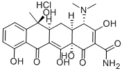 盐酸四环素胶囊,64-75-5,结构式