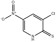 3-氯-2-疏基-5-硝基吡啶,64007-60-9,结构式