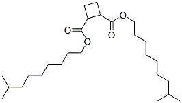 Cyclobutane-1,2-dicarboxylic acid di(8-methylnonyl) ester,64011-40-1,结构式