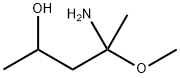 4-アミノ-4-メトキシ-2-ペンタノール 化学構造式