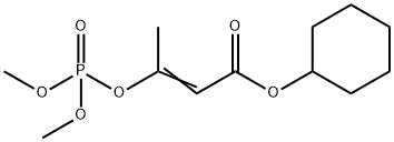 3-(Dimethoxyphosphinyloxy)-2-butenoic acid cyclohexyl ester Structure
