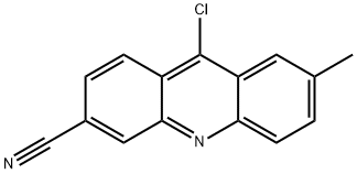 9-Chloro-7-methyl-3-acridinecarbonitrile,64011-90-1,结构式