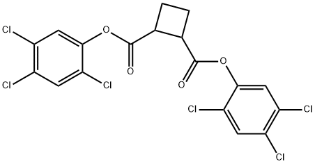 Cyclobutane-1,2-dicarboxylic acid bis(2,4,5-trichlorophenyl) ester Structure