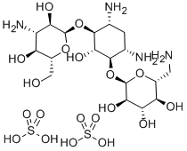 カナマイシン 二硫酸塩 STREPTOMYCES KANAMYCETICUS由来 化学構造式