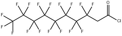 3,3,4,4,5,5,6,6,7,7,8,8,9,9,10,10,10-heptadecafluorodecanoyl chloride Structure