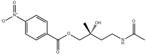 N-[(R)-3-Hydroxy-3-methyl-4-[(4-nitrobenzoyl)oxy]butyl]acetamide,64018-50-4,结构式