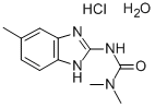 Urea, 1,1-dimethyl-3-(5-methyl-2-benzimidazolyl)-, hydrochloride, hydr ate 化学構造式