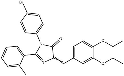 640249-99-6 4H-Imidazol-4-one,  3-(4-bromophenyl)-5-[(3,4-diethoxyphenyl)methylene]-3,5-dihydro-2-(2-methylphenyl)-