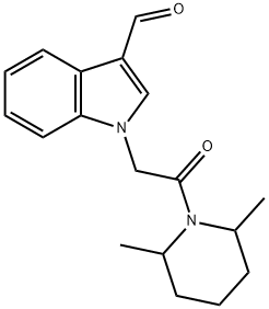 640260-00-0 1-[2-(2,6-ジメチルピペリジン-1-イル)-2-オキソエチル]-1H-インドール-3-カルブアルデヒド
