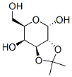 alpha-D-Galactopyranose, 2,3-O-(1-methylethylidene)- (9CI) Structure