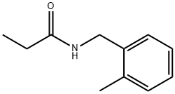 N-(2-甲基苄基)丙酰胺, 640295-15-4, 结构式