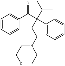 2-イソプロピル-4-モルホリノ-2-フェニルブチルアミド 化学構造式