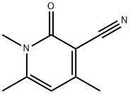 1,2-ジヒドロ-2-オキソ-1,4,6-トリメチルニコチノニトリル 化学構造式