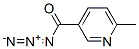 6-Methyl-3-pyridinecarbonyl azide 结构式