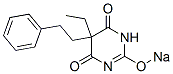 5-Ethyl-5-phenethyl-2-sodiooxy-4,6(1H,5H)-pyrimidinedione,64038-23-9,结构式