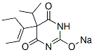 5-(1-Ethyl-1-propenyl)-5-isopropyl-2-sodiooxy-4,6(1H,5H)-pyrimidinedione,64038-26-2,结构式
