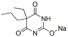 5-Ethyl-5-propyl-2-sodiooxy-4,6(1H,5H)-pyrimidinedione Struktur