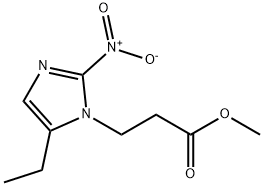 5-Ethyl-2-nitro-1H-imidazole-1-propanoic acid methyl ester Structure