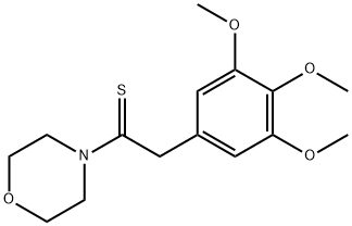 4-[(3,4,5-Trimethoxyphenyl)thioacetyl]morpholine,64039-00-5,结构式